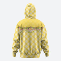 Hawaii Palaka Pikake Lokelani Plumeria Zip Hoodie Melemele Coquette Bow