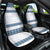 Samoa Siapo Blue Trimmed Car Seat Cover Samoa White Sunday - Polynesian Pride