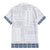Samoa Siapo Blue Trimmed Family Matching Mermaid Dress and Hawaiian Shirt Samoa White Sunday - Polynesian Pride