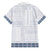 Samoa Siapo Blue Trimmed Family Matching Tank Maxi Dress and Hawaiian Shirt Samoa White Sunday - Polynesian Pride
