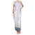 Samoa Siapo Blue Trimmed Family Matching Tank Maxi Dress and Hawaiian Shirt Samoa White Sunday - Polynesian Pride