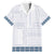 Samoa Siapo Blue Trimmed Hawaiian Shirt Samoa White Sunday - Polynesian Pride
