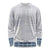Samoa Siapo Blue Trimmed Long Sleeve Shirt Samoa White Sunday - Polynesian Pride