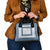 Samoa Siapo Blue Trimmed Shoulder Handbag Samoa White Sunday - Polynesian Pride
