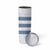 Samoa Siapo Blue Trimmed Skinny Tumbler Samoa White Sunday - Polynesian Pride