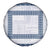 Samoa Siapo Blue Trimmed Spare Tire Cover Samoa White Sunday - Polynesian Pride