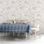 Samoa Siapo Blue Trimmed Tablecloth Samoa White Sunday - Polynesian Pride