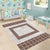Samoa Siapo Brown Trimmed Area Rug Samoa White Sunday - Polynesian Pride