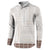 Samoa Siapo Brown Trimmed Button Sweatshirt Samoa White Sunday - Polynesian Pride
