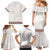 Samoa Siapo Brown Trimmed Family Matching Mermaid Dress and Hawaiian Shirt Samoa White Sunday - Polynesian Pride