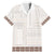 Samoa Siapo Brown Trimmed Family Matching Short Sleeve Bodycon Dress and Hawaiian Shirt Samoa White Sunday - Polynesian Pride