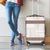 Samoa Siapo Brown Trimmed Luggage Cover Samoa White Sunday - Polynesian Pride