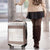Samoa Siapo Brown Trimmed Luggage Cover Samoa White Sunday - Polynesian Pride
