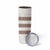 Samoa Siapo Brown Trimmed Skinny Tumbler Samoa White Sunday - Polynesian Pride