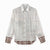 Samoa Siapo Brown Trimmed Women Casual Shirt Samoa White Sunday - Polynesian Pride