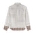 Samoa Siapo Brown Trimmed Women Casual Shirt Samoa White Sunday - Polynesian Pride
