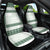 Samoa Siapo Green Trimmed Car Seat Cover Samoa White Sunday - Polynesian Pride