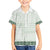 Samoa Siapo Green Trimmed Family Matching Short Sleeve Bodycon Dress and Hawaiian Shirt Samoa White Sunday - Polynesian Pride