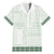 Samoa Siapo Green Trimmed Hawaiian Shirt Samoa White Sunday - Polynesian Pride
