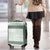 Samoa Siapo Green Trimmed Luggage Cover Samoa White Sunday - Polynesian Pride