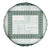 Samoa Siapo Green Trimmed Spare Tire Cover Samoa White Sunday - Polynesian Pride