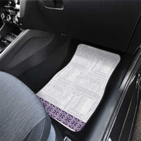 Samoa Siapo Purple Trimmed Car Mats Samoa White Sunday - Polynesian Pride