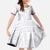 Samoa Siapo Purple Trimmed Family Matching Off Shoulder Maxi Dress and Hawaiian Shirt Samoa White Sunday - Polynesian Pride