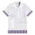 Samoa Siapo Purple Trimmed Hawaiian Shirt Samoa White Sunday - Polynesian Pride
