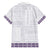 Samoa Siapo Purple Trimmed Hawaiian Shirt Samoa White Sunday - Polynesian Pride