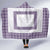 Samoa Siapo Purple Trimmed Hooded Blanket Samoa White Sunday - Polynesian Pride