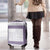 Samoa Siapo Purple Trimmed Luggage Cover Samoa White Sunday - Polynesian Pride