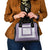 Samoa Siapo Purple Trimmed Shoulder Handbag Samoa White Sunday - Polynesian Pride