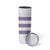 Samoa Siapo Purple Trimmed Skinny Tumbler Samoa White Sunday - Polynesian Pride