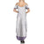 Samoa Siapo Purple Trimmed Summer Maxi Dress Samoa White Sunday - Polynesian Pride