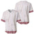 Samoa Siapo Red Trimmed Baseball Jersey Samoa White Sunday - Polynesian Pride