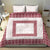 Samoa Siapo Red Trimmed Bedding Set Samoa White Sunday - Polynesian Pride