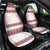 Samoa Siapo Red Trimmed Car Seat Cover Samoa White Sunday - Polynesian Pride