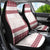 Samoa Siapo Red Trimmed Car Seat Cover Samoa White Sunday - Polynesian Pride