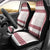 Samoa Siapo Red Trimmed Car Seat Cover Samoa White Sunday - Polynesian Pride