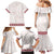 Samoa Siapo Red Trimmed Family Matching Mermaid Dress and Hawaiian Shirt Samoa White Sunday - Polynesian Pride