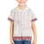 Samoa Siapo Red Trimmed Family Matching Short Sleeve Bodycon Dress and Hawaiian Shirt Samoa White Sunday - Polynesian Pride
