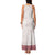 Samoa Siapo Red Trimmed Family Matching Tank Maxi Dress and Hawaiian Shirt Samoa White Sunday - Polynesian Pride