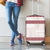 Samoa Siapo Red Trimmed Luggage Cover Samoa White Sunday - Polynesian Pride