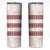 Samoa Siapo Red Trimmed Skinny Tumbler Samoa White Sunday - Polynesian Pride