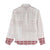Samoa Siapo Red Trimmed Women Casual Shirt Samoa White Sunday - Polynesian Pride