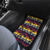 Hawaii Hibiscus Palm Tree Sunset Car Mats Tropical Style - Polynesian Pride