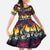 Hawaii Hibiscus Palm Tree Sunset Family Matching Puletasi and Hawaiian Shirt Tropical Style - Polynesian Pride