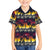 Hawaii Hibiscus Palm Tree Sunset Family Matching Short Sleeve Bodycon Dress and Hawaiian Shirt Tropical Style - Polynesian Pride
