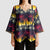 Hawaii Hibiscus Palm Tree Sunset Kimono Sleeve Blouse Tropical Style - Polynesian Pride