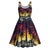 Hawaii Hibiscus Palm Tree Sunset Midi Dress Tropical Style - Polynesian Pride